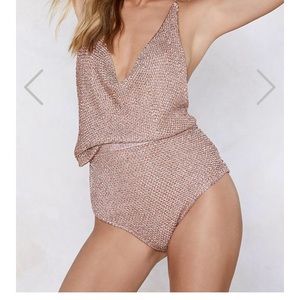 RARE Nastygal metallic panty / bottom
